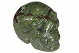 Polished Dragon's Blood Jasper Skull - South Africa #110072-1